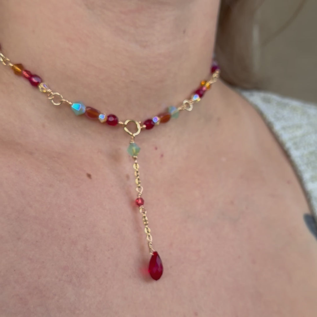 Sweet Candy Drop Choker Necklace