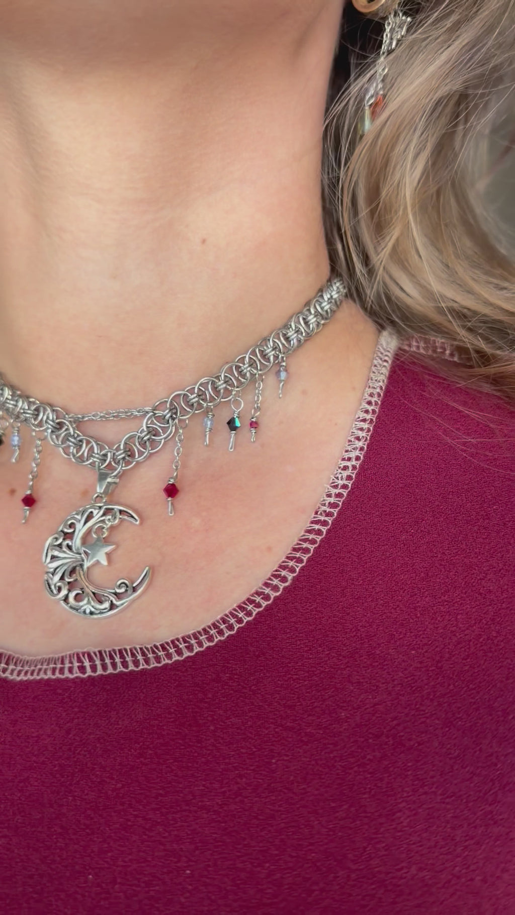 Moody Moon Choker Necklace