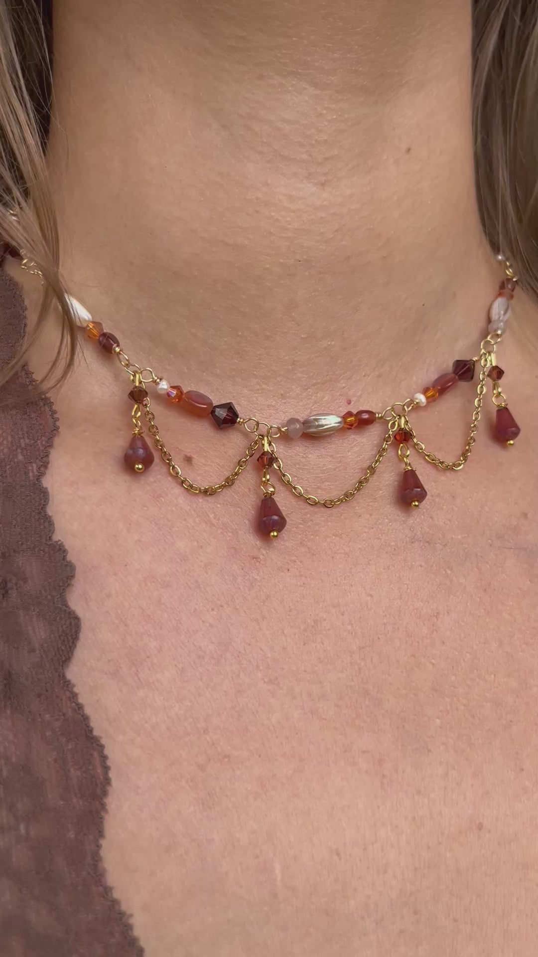Early Autumn Harvest Choker Necklace