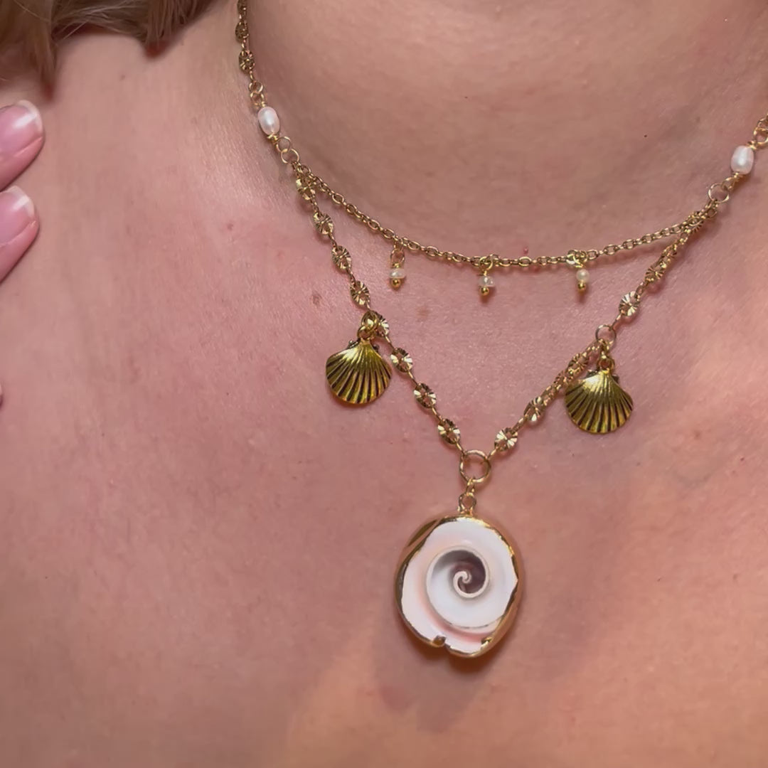 Stella Maris Pearl and Shell Necklace